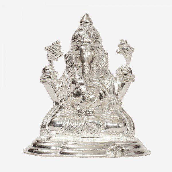 999 Pure Silver Ganesh / Ganpathi Idol / Statue / Murti figurine 28 - Etsy  Norway