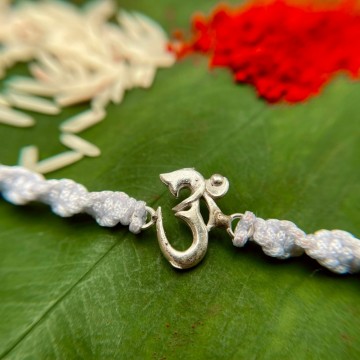 OM 92.5 Silver Rakhi